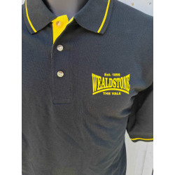 Wealdstone Established Black & Yellow Polo