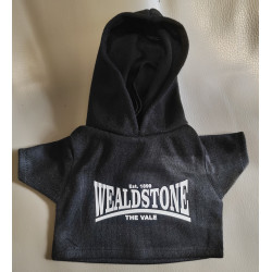 Wealdstone Hoodie 'Est' Teddy Bear - Black